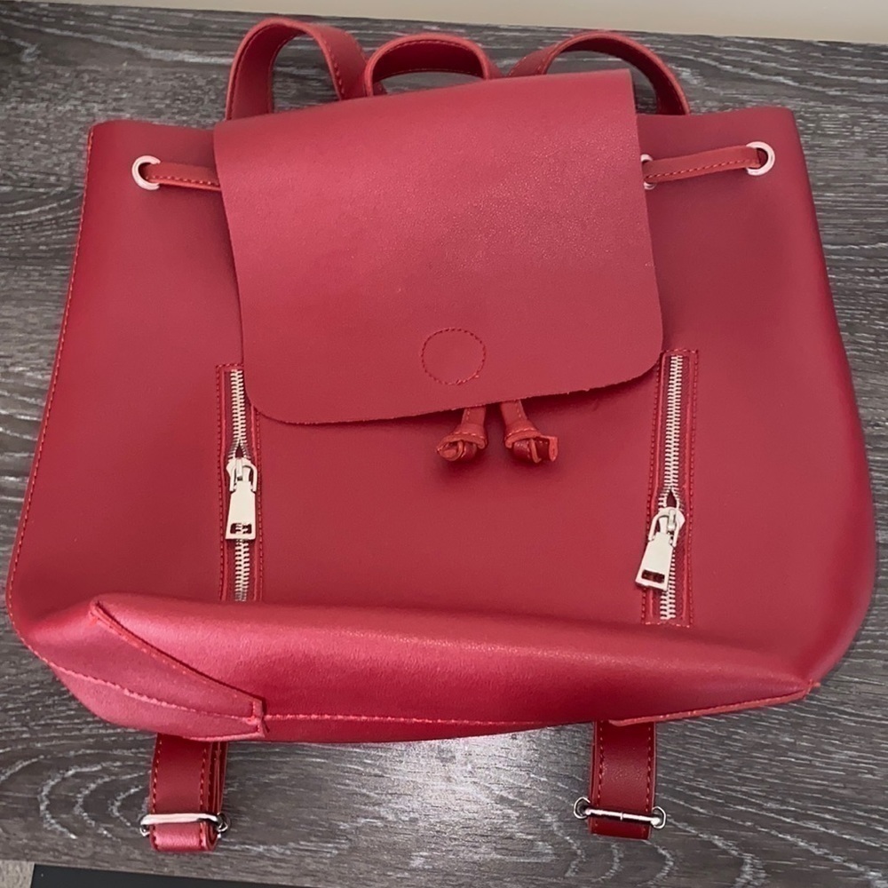 Cherry Red Women’s Drawstring Backpack - image 1